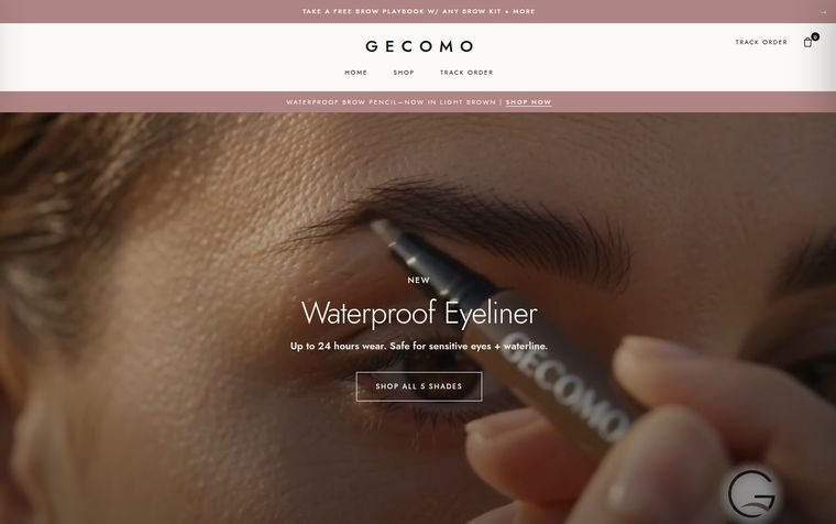 GECOMO storefront — beauty e-commerce